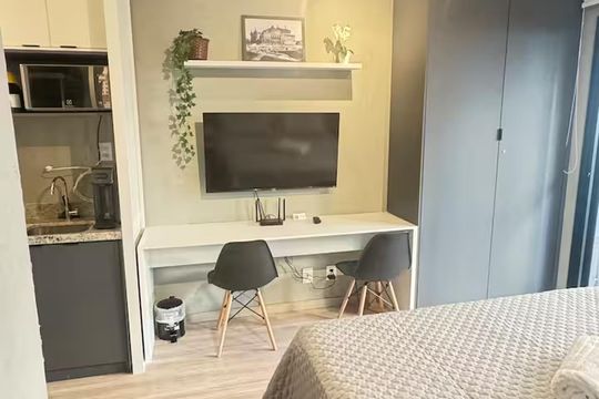 Sala/Quarto de apartamento para alugar com 1 quarto, 23m² em Santa Cecilia, São Paulo