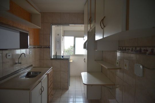 Cozinha de apartamento à venda com 3 quartos, 61m² em Utinga, Santo André