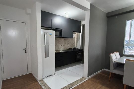 Cozinha de apartamento à venda com 2 quartos, 44m² em Cidade São Pedro - Gleba B, Santana de Parnaíba