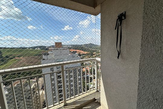 Varanda da Sala de apartamento para alugar com 1 quarto, 51m² em Empresarial 18 do Forte, Barueri