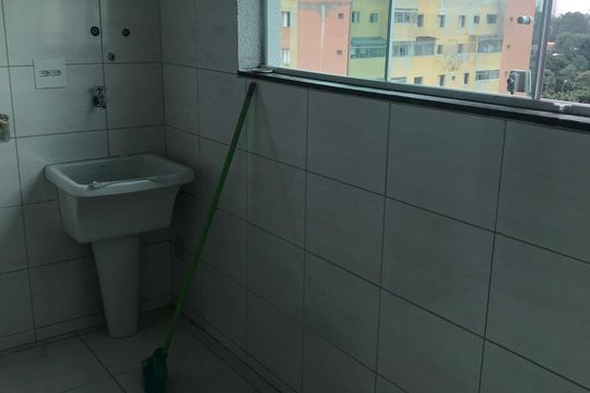 Área de serviço de apartamento à venda com 2 quartos, 63m² em Vila Helena, São Bernardo do Campo
