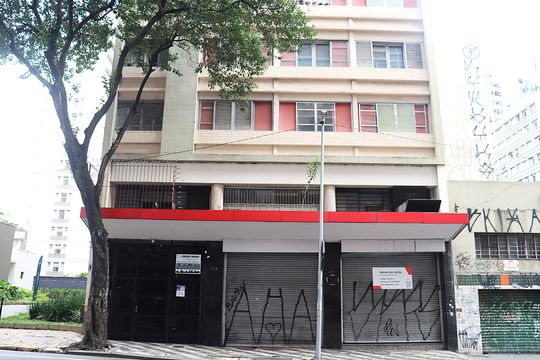 Fachada de apartamento para alugar com 1 quarto, 33m² em Bela Vista, São Paulo