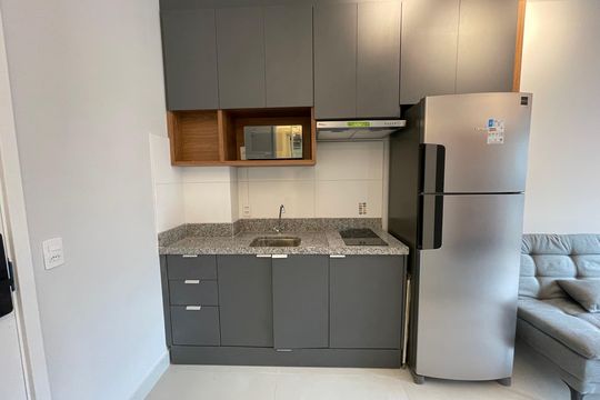 Cozinha de apartamento à venda com 1 quarto, 34m² em Butantã, São Paulo