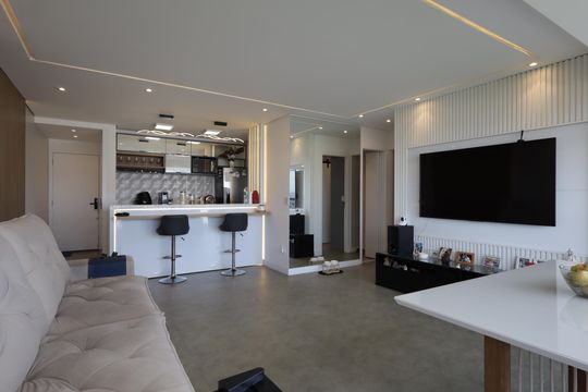 Sala de apartamento à venda com 2 quartos, 69m² em Vila Andrade, São Paulo