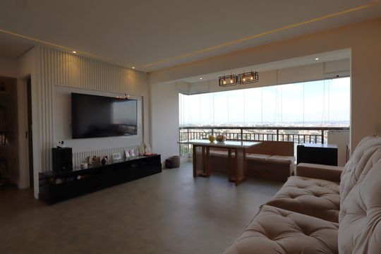 Sala de apartamento à venda com 2 quartos, 69m² em Vila Andrade, São Paulo