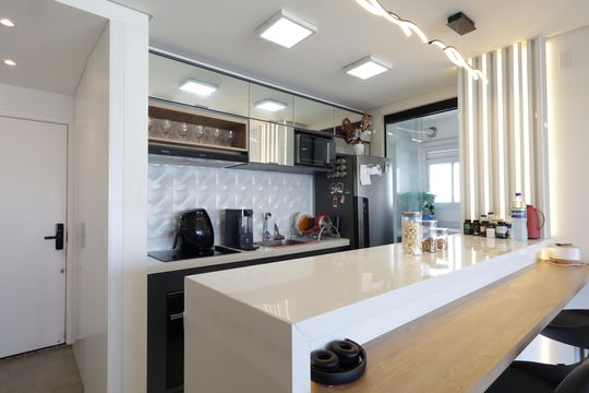 Cozinha de apartamento à venda com 2 quartos, 69m² em Vila Andrade, São Paulo
