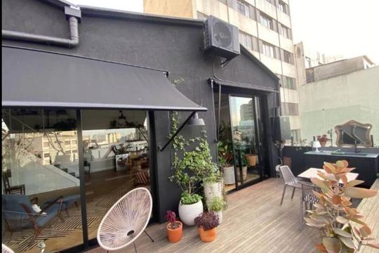 Área externa de apartamento para alugar com 1 quarto, 135m² em Vila Buarque, São Paulo