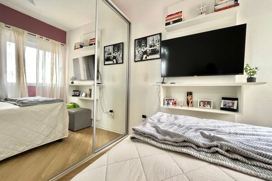 Suite 2 de apartamento à venda com 3 quartos, 90m² em Jardim Jabaquara, São Paulo