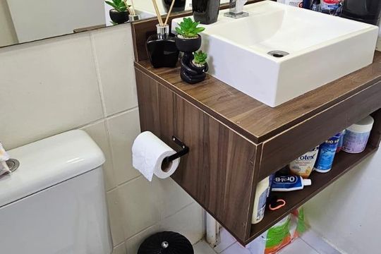 Banheiro de apartamento à venda com 2 quartos, 49m² em Quinta da Paineira, São Paulo