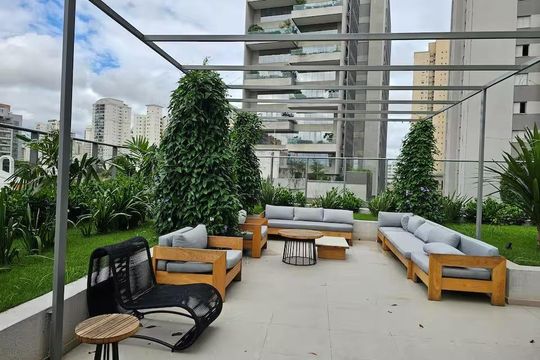 Área externa de apartamento à venda com 1 quarto, 24m² em Santo Amaro, São Paulo