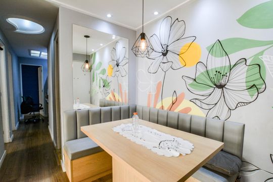 Sala de apartamento à venda com 3 quartos, 63m² em Vila Homero Thon, Santo André