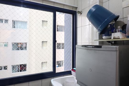 Cozinha e Área de Serviço de apartamento para alugar com 2 quartos, 60m² em Centro, São Bernardo do Campo