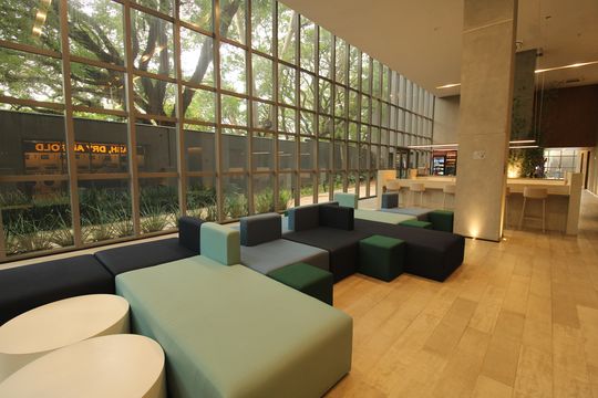 Área comum de kitnet/studio para alugar com 1 quarto, 22m² em Paraíso, São Paulo