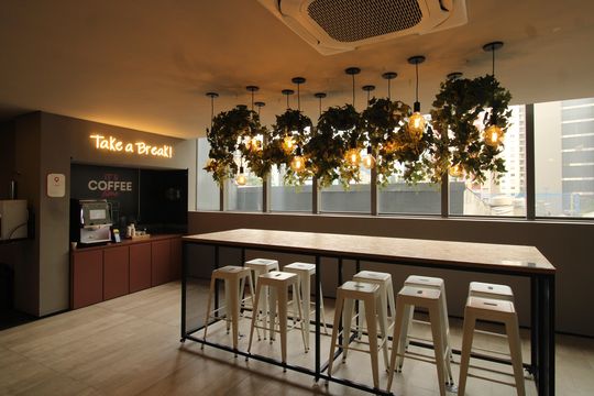 Área comum de kitnet/studio para alugar com 1 quarto, 22m² em Paraíso, São Paulo