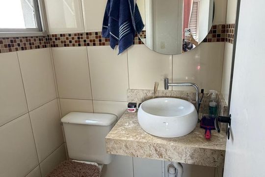 Banheiro de apartamento à venda com 2 quartos, 49m² em Cidade Patriarca, São Paulo