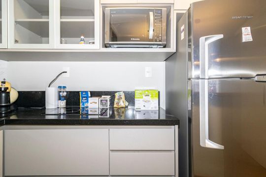 Cozinha de apartamento para alugar com 2 quartos, 32m² em Planalto Paulista, São Paulo