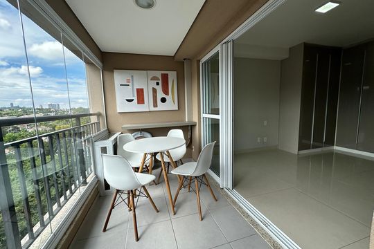 Varanda de apartamento para alugar com 1 quarto, 42m² em Empresarial 18 do Forte, Barueri