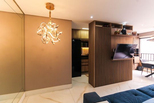 Sala de apartamento à venda com 2 quartos, 57m² em Brás, São Paulo
