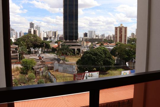 Vista da Rua de apartamento para alugar com 2 quartos, 81m² em Setor Sul, Goiânia