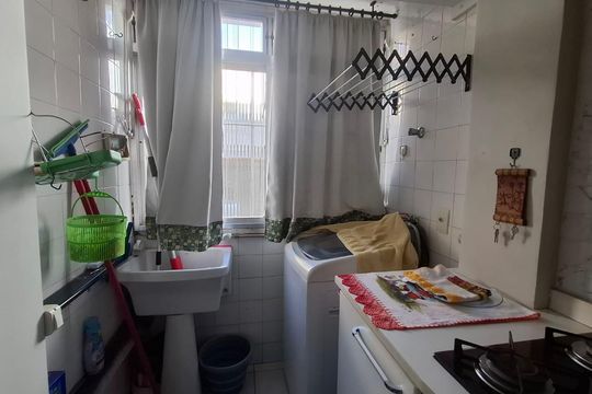 Cozinha de apartamento à venda com 1 quarto, 45m² em Centro, Canoas