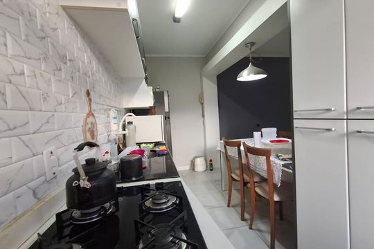 Cozinha de apartamento à venda com 1 quarto, 45m² em Centro, Canoas