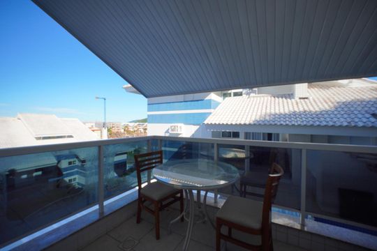 Sacada da sala de apartamento para alugar com 3 quartos, 120m² em Praia Brava, Florianópolis