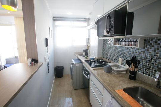 Cozinha de apartamento à venda com 2 quartos, 49m² em Anil, Rio de Janeiro