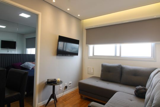 Sala de apartamento para alugar com 2 quartos, 37m² em Vila Pierina, São Paulo