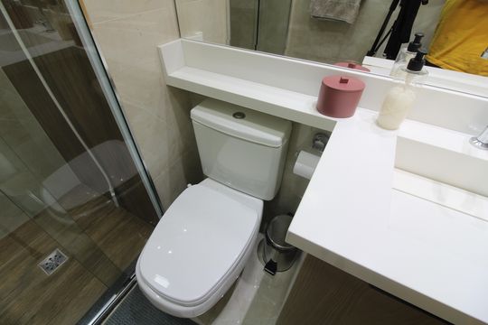 Banheiro de apartamento para alugar com 2 quartos, 37m² em Vila Pierina, São Paulo