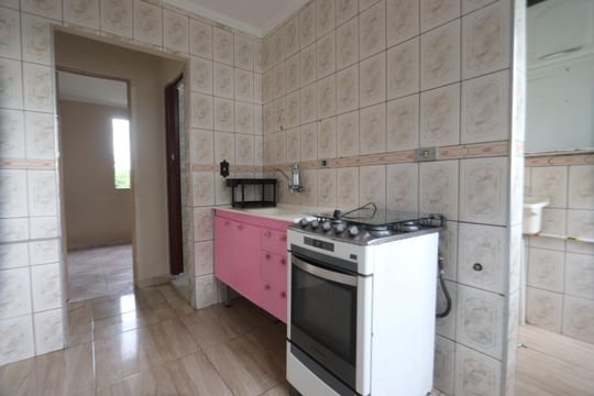 Cozinha de apartamento à venda com 2 quartos, 46m² em Fazenda da Juta, São Paulo