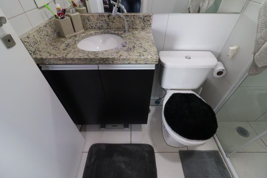 Banheiro de apartamento para alugar com 1 quarto, 41m² em Vila Campesina, Osasco