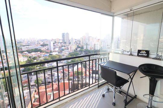 Varanda da sala de apartamento para alugar com 1 quarto, 41m² em Vila Campesina, Osasco