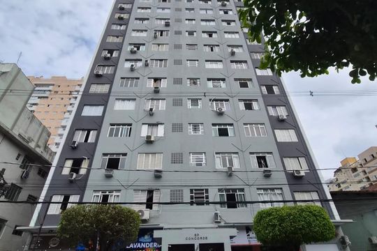 Área externa de apartamento para alugar com 1 quarto, 40m² em Boa Vista, São Vicente