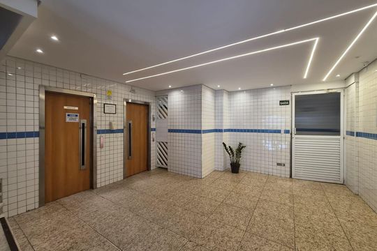 Área externa de apartamento para alugar com 1 quarto, 40m² em Boa Vista, São Vicente