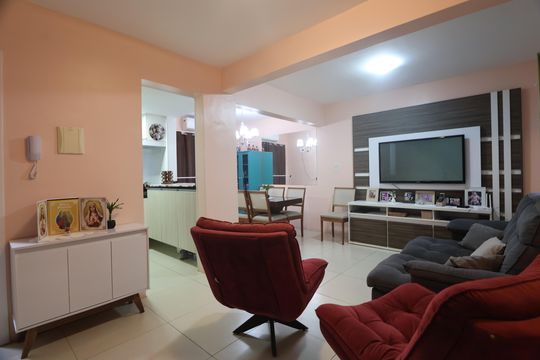 Sala de casa de condomínio à venda com 3 quartos, 134m² em Olaria, Canoas