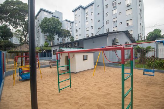 Área comum - Playground de apartamento à venda com 1 quarto, 38m² em Azenha, Porto Alegre