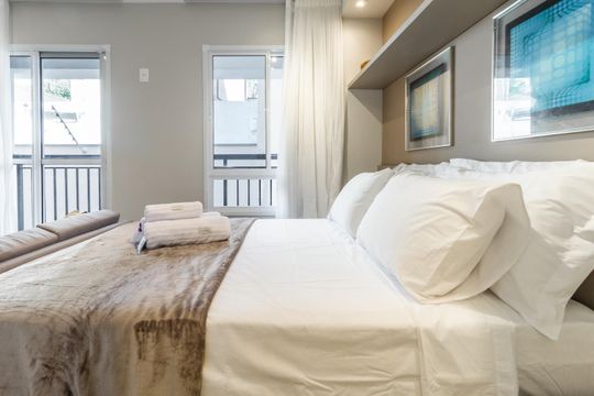 Sala / Quarto de kitnet/studio à venda com 1 quarto, 27m² em Paraíso, São Paulo