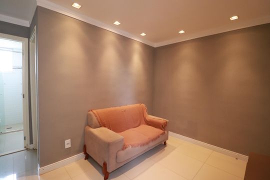 Sala de apartamento para alugar com 2 quartos, 46m² em Residencial Jequitibá, Ribeirão Preto