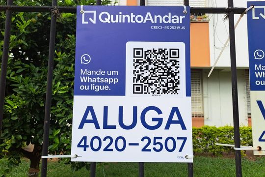 Placa na Fachada de kitnet/studio à venda com 1 quarto, 36m² em Jardim Dona Leopoldina, Porto Alegre