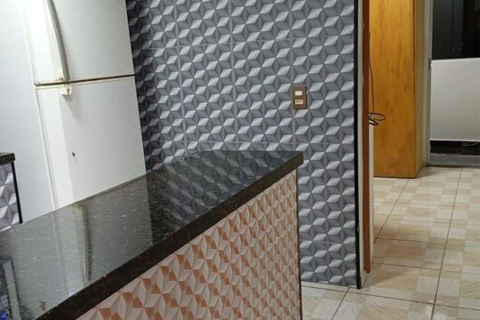 Cozinha de apartamento à venda com 3 quartos, 65m² em Vila Heliopolis, São Paulo