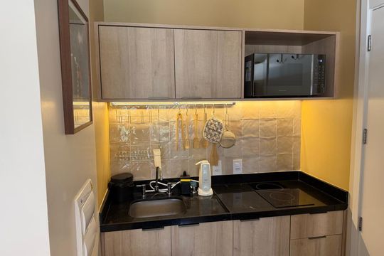 Cozinha de apartamento à venda com 1 quarto, 20m² em Paraíso, São Paulo