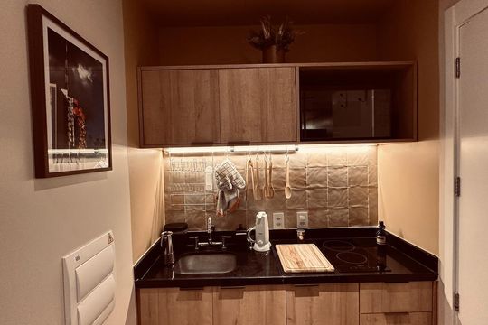 Cozinha de apartamento à venda com 1 quarto, 20m² em Paraíso, São Paulo