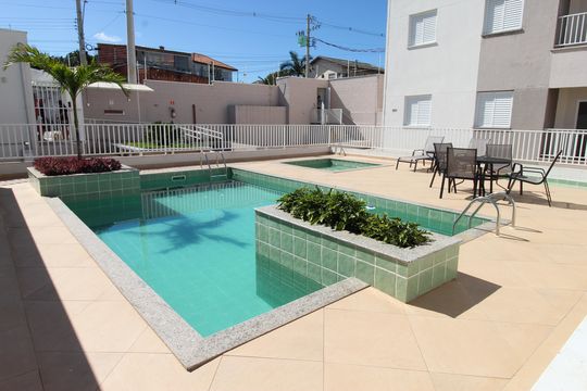 Área comum - Piscina de apartamento para alugar com 2 quartos, 50m² em Jardim Colonial, São José dos Campos