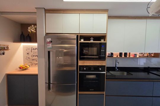 Cozinha de apartamento à venda com 3 quartos, 81m² em Centro, Diadema