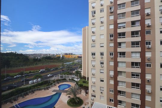 Vista da Sala de apartamento à venda com 3 quartos, 74m² em Marechal Rondon, Canoas