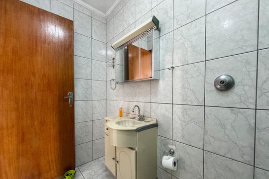 Banheiro - Suíte de casa à venda com 3 quartos, 160m² em Vila Jupiter, São Bernardo do Campo