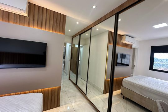 Suíte 2 de apartamento à venda com 2 quartos, 64m² em Tamboré, Barueri