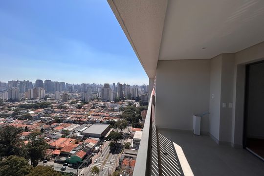 Varanda da Sala de apartamento para alugar com 3 quartos, 77m² em Santo Amaro, São Paulo
