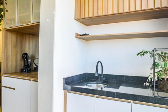 Varanda da Sala de apartamento à venda com 2 quartos, 44m² em Parque Novo Oratório, Santo André