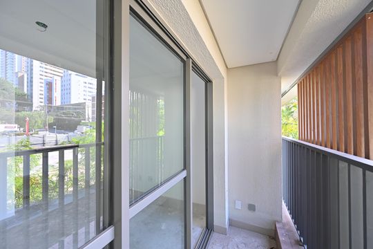 Varanda de kitnet/studio para alugar com 1 quarto, 24m² em Vila Clementino, São Paulo